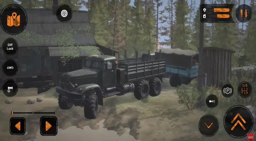 旋转轮胎泥泞奔驰