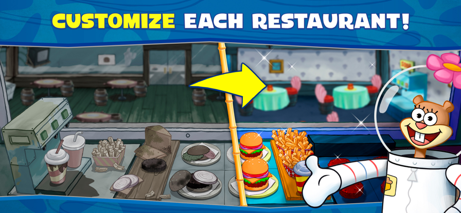 海绵宝宝大闹蟹堡王无限金币钻石版