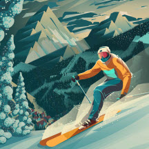 雪山滑雪大冒险