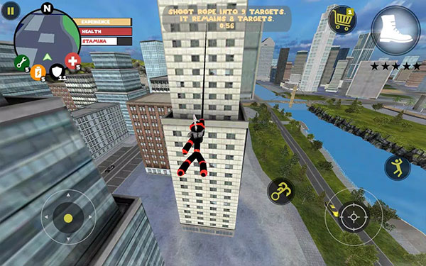 火柴人绳索英雄无限金币钻石版