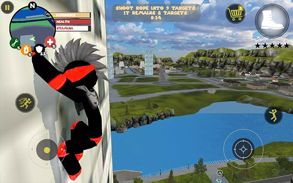 火柴人绳索英雄无限金币钻石版