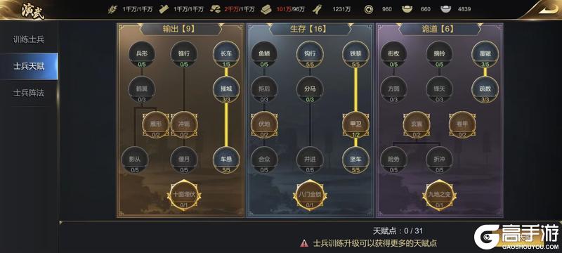 《大秦帝国之帝国烽烟最新版》零氪玩家兵种推荐