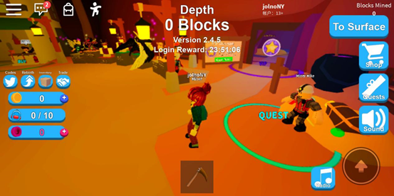 Roblox手机版模拟矿工攻略1