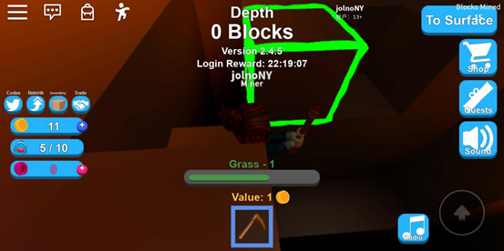Roblox手机版模拟矿工攻略2
