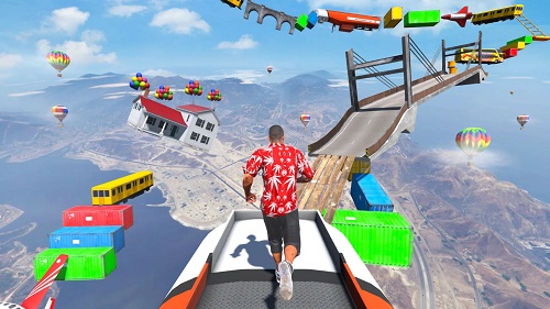 只能向上跑酷冒险