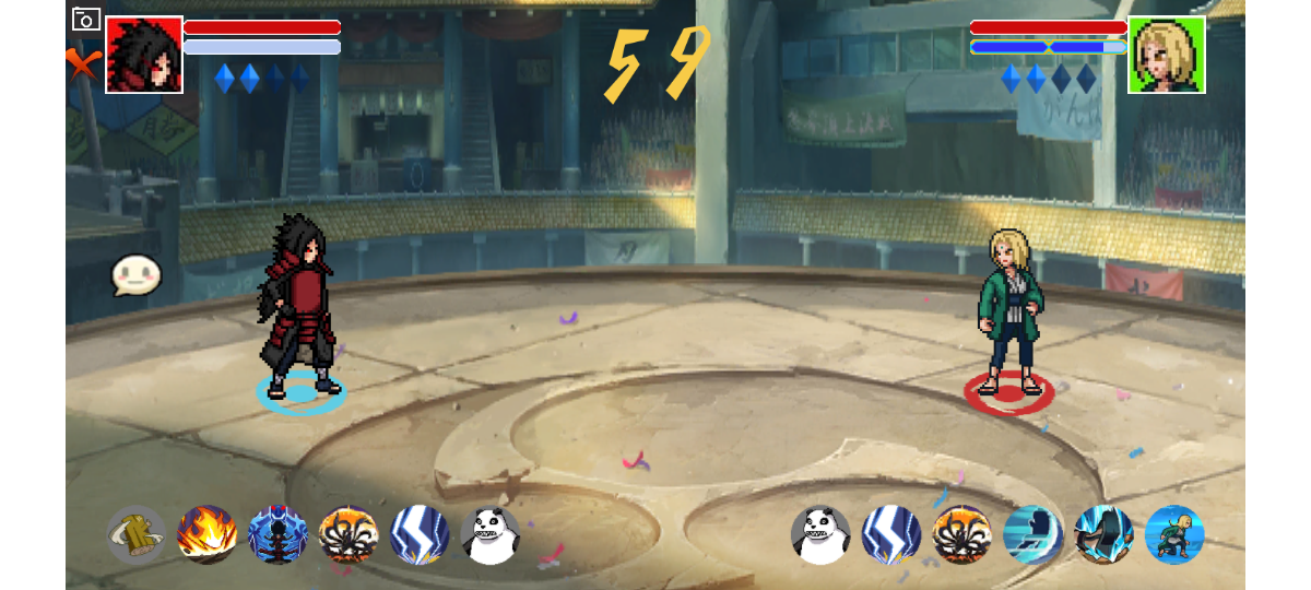 像素火影红面具版